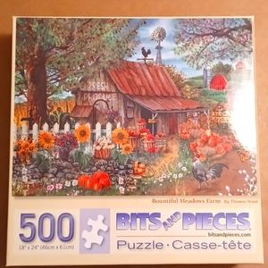 🧩Bountiful Meadows Farm 500 piece (-1) puzzle